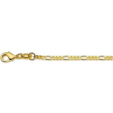 Doublé 10/000 Collier figaro 2 3101018 70 cm