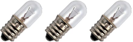 Signaallamp E12 24V 2W - 83 mAh - 3 stuks - T13 Gloeilamp Ø13mm - 33mm - 2500K - Dimbaar