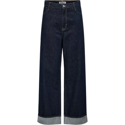 ONLY - ONLHOPE HW WIDE FOLD UP RINSE DNM CRO - Dames - Jeans