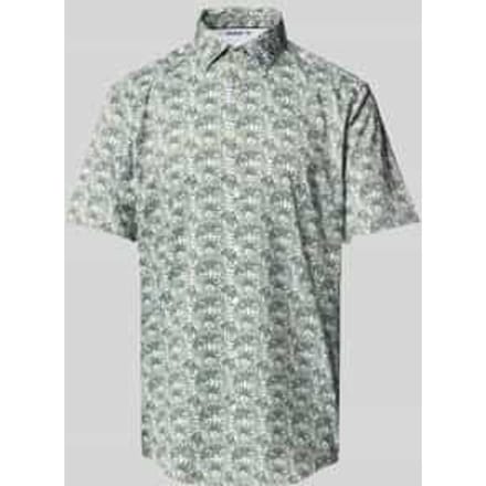 Slim fit zakelijk overhemd met knoopsluiting