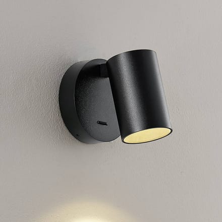 Deko Light Can Tilt rund, 1x 7,5 W GU10, Schwarz 341334 Wandopbouwarmatuur GU10 7.5 W Zwart