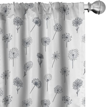 ABAKUHAUS Gordijnen – Paardenbloem – 2x75x245 cm – microvezel