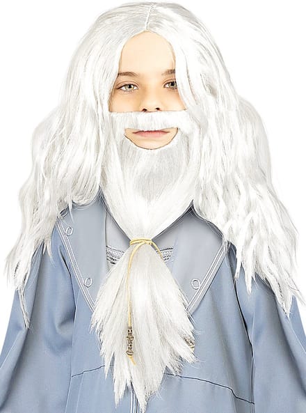 FUNIDELIA Perkamentus Pruik en Baard voor jongens - Harry Potter