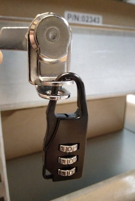Lockerslot met oogsluiting - geschikt voor hangslot - 20 MM
