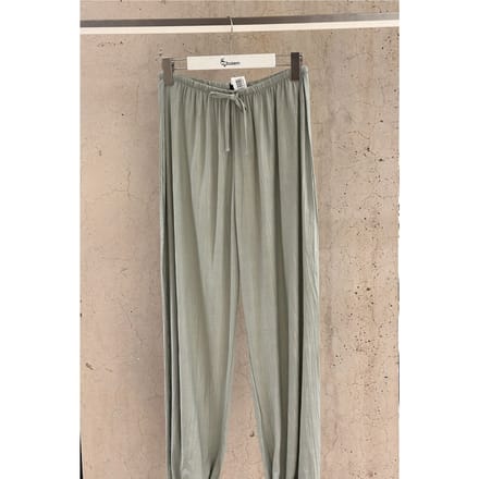 Elastische broek met strikdetail
