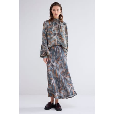 Summum Woman Skirt Dotted Leafs Cloud Größe: 42 | Midiröcke Outlet | Damen