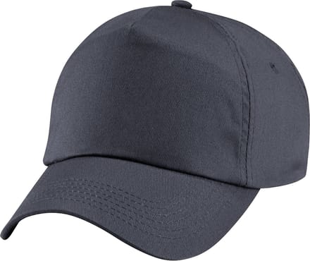 Beechfield Unisex Plain Original 5 Panel Baseball Cap (Pakket van 2) (Grafietgrijs)