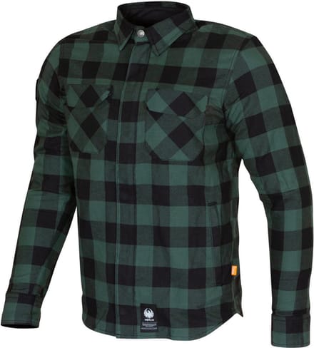 Merlin Sherbrook D30 Zwart Groen Single Layer Motorshirt - Shirts