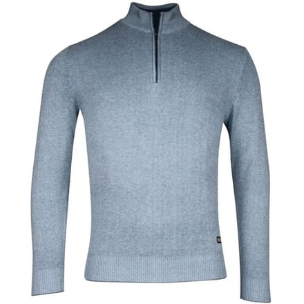 Baileys Trui Half Zip Allover 2-Tone Licht Blauw / male