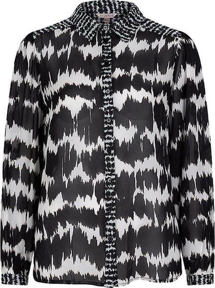 Esqualo blouse W23-14711 - Print