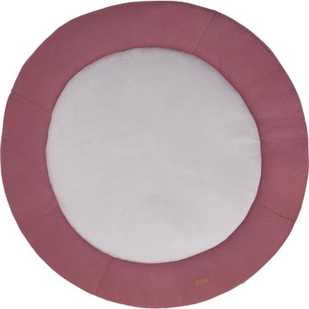 Baby's Only Gebreid boxkleed rond Classic - Parklegger - Speelkleed - Stone Red - Ø95 cm - Extra dik - Boxmatras - Tweezijdig te gebruiken