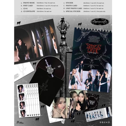 NMIXX-Fe3O4: STICK OUT / 3e EP-album Pyromancy ver. (Black) gray