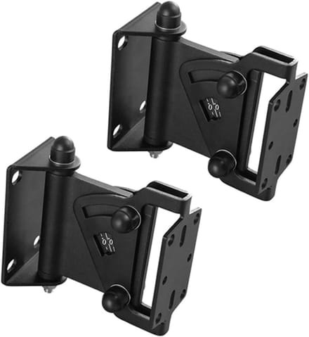 Luidsprekerbeugel - Muurhanger Houder - Home Audio - Zware Aluminium Constructie - 30 lbs draagvermogen - Zwart