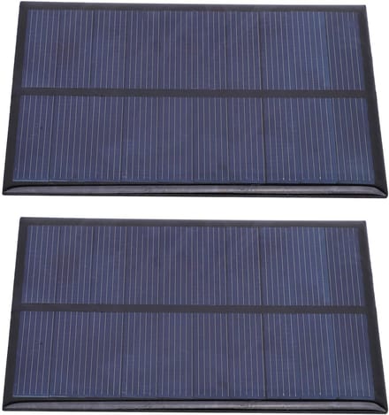 Mini Zonnepaneel - Polysilicium Module - Energie Experimenten - Efficiënt Bij Weinig Licht - 130x150mm - Zwart