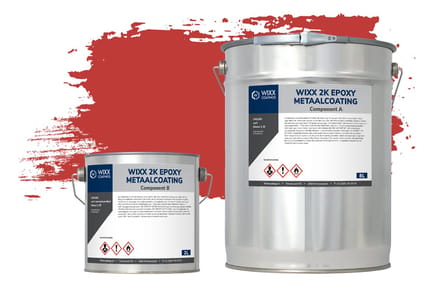 Wixx 2K Epoxy Metaalcoating - 5L - RAL 3020 | Verkeersrood