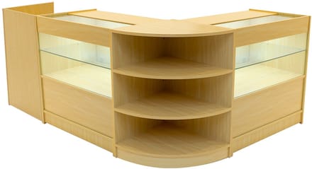 Eclipse led-winkeltoonbankset - esdoorn - 90x60x90/60x60x90cm - 2xc900