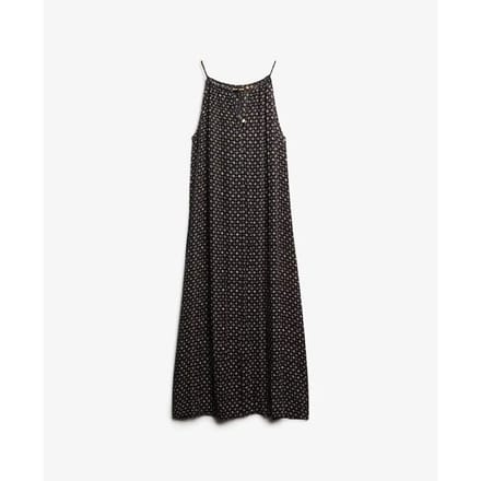 Superdry Beach Camimaxi-jurk Black Grootte: 44
