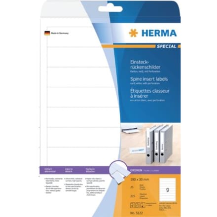 HERMA 5122 Wit Niet-klevend printerlabel printeretiket