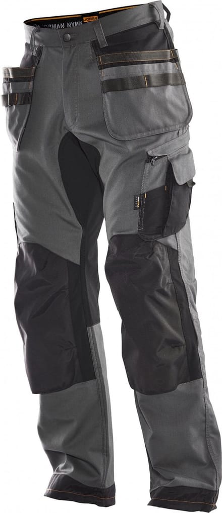 Jobman 2164 Werkbroek Stretch - Maat 48 - Grijs/Zwart
