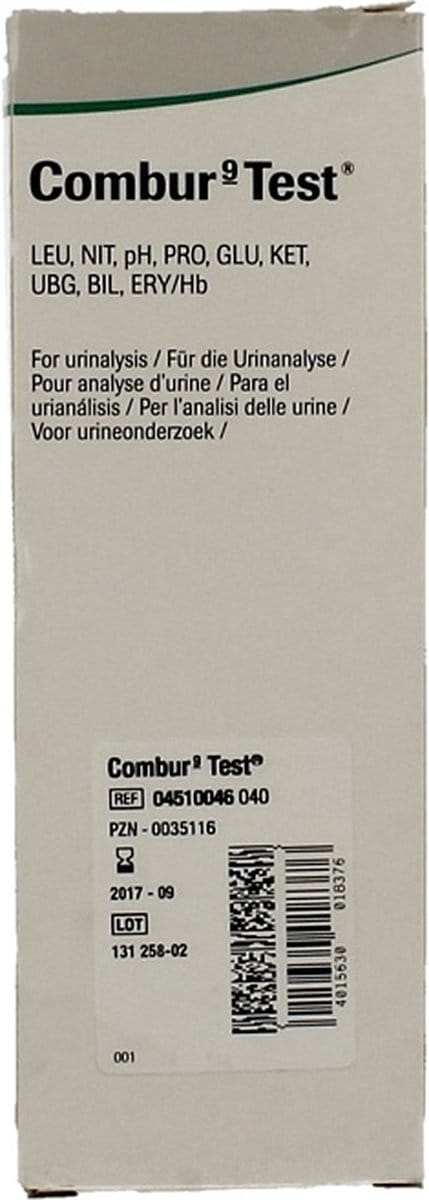Roche Combur 9 Urinetesten Test Strips - 100 Stuks