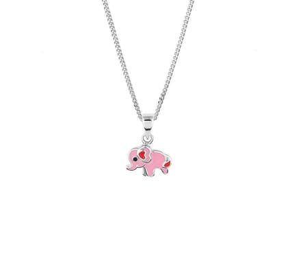 Zilver Gerhodineerde Collier olifant 1 1329639