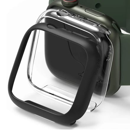 Ringke 2x Slim Case voor de Apple Watch 7 / 8 / 9 - 45 mm - Matte Black