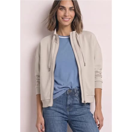 Jasje met Silk-Look en geribde details