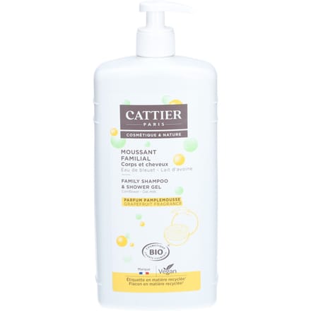 Cattier Shampoo & Douchegel voor de Hele Familie 1000 Schuim