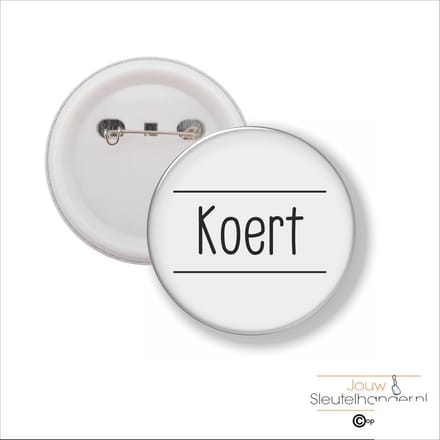 Button Met Speld 58 MM - Koert