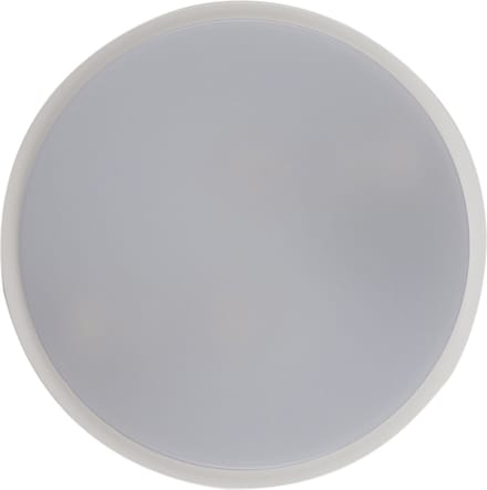 Olucia - JAMES - Buitenplafondlamp met bewegingssensor - Wit - Vorm: Rond