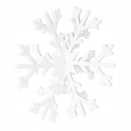 SMX Design - Kerstbal - 3D Sneeuwvlok - Wit - Minimalistisch