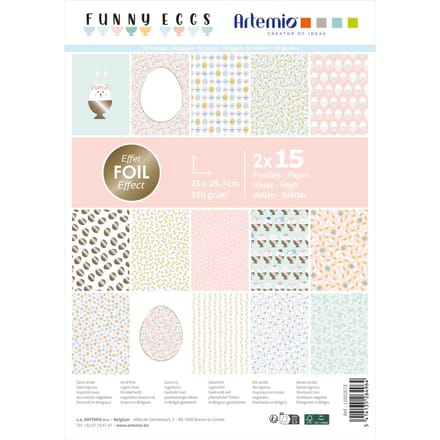 Papier blok "Funny Eggs"