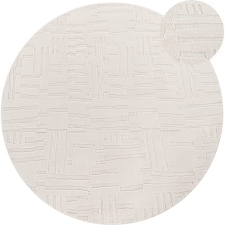 Modern tapijt Tokko crème 120 cm rond