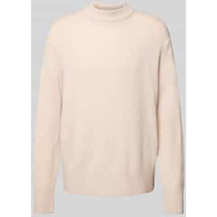 Relaxed fit gebreide pullover van een mix van wol en kasjmier, model 'Calle'