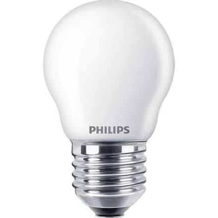 Philips LED lamp - Kogellamp met E27 fitting - Warmwit licht: 2700K - 40W - Mat glas