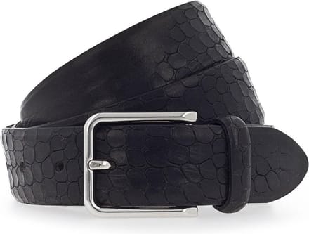 b.belt Riem Karl Ledergürtel W105 Black Zwart