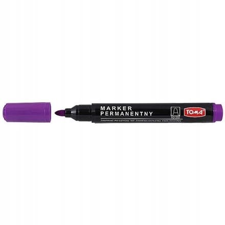 Toma Permanente Marker Paars 1,5 mm - Fleskleur