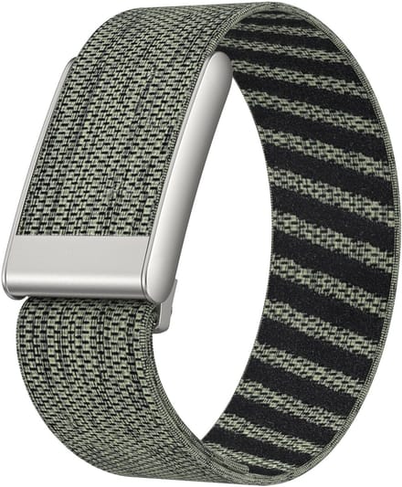 Strap-it Elastisch nylon bandje - geschikt voor de Whoop 5.0 (grijs-groen)