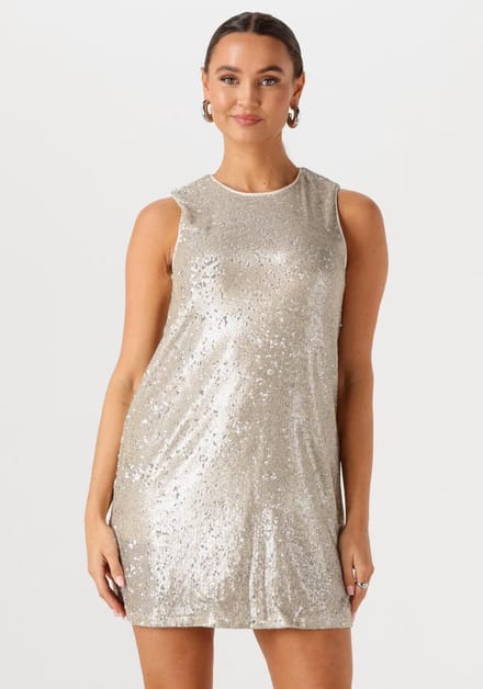 My Essential Wardrobe Ednamw Dress Dames - Jurk - Goud - Maat 36