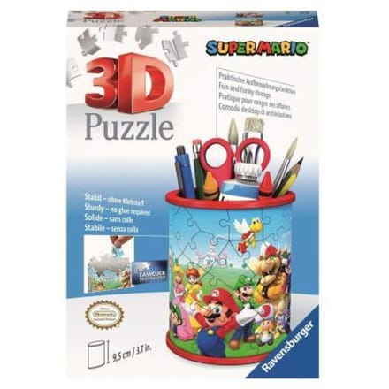 Ravensburger 3D Puzzel Pennenbak Super Mario -  54 stukjes