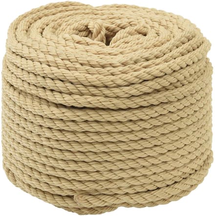 vidaXL - Boottouw - 8 - mm - 100 - m - Naturel