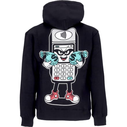 Contactloze herenhoodie zwart