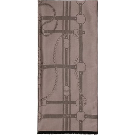 Dames jacquard sjaal met kettingpatroon Guess