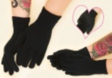 Warme fijne handschoenen - Zwart - 2 stuks - Small