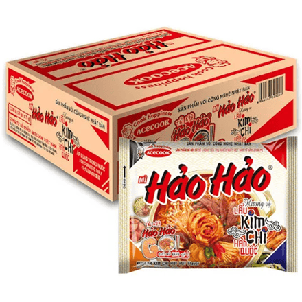 HaoHao Acecook Instant Noedels Kimchi Smaak 77 g x 30
