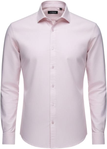 OMBRE Overhemd - Regular Fit - Katoen - Lange Mouw Perzik S