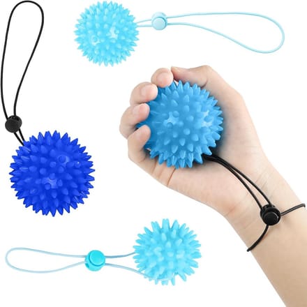 Set van 4 Anti-stressballen voor Handkracht en Revalidatie