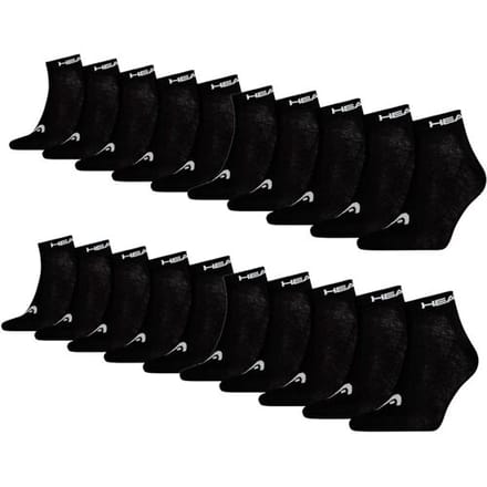Head Quarter sokken 20-pack Zwart-35/38