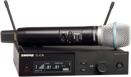 Shure SLXD24E/B87A S50 823-865 MHz - Draadloos systeem met hand-held