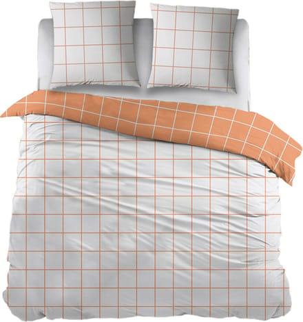 Snoozing Frouke Dekbedovertrek - Extra breed - 260x200/220 cm - Oranje